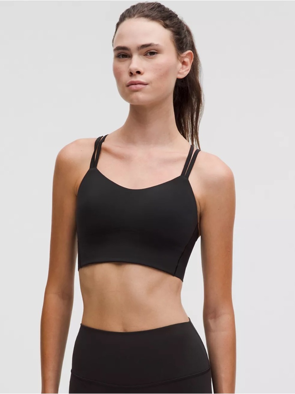 Lululemon Like a Cloud Longline Bra - Size 4 Black